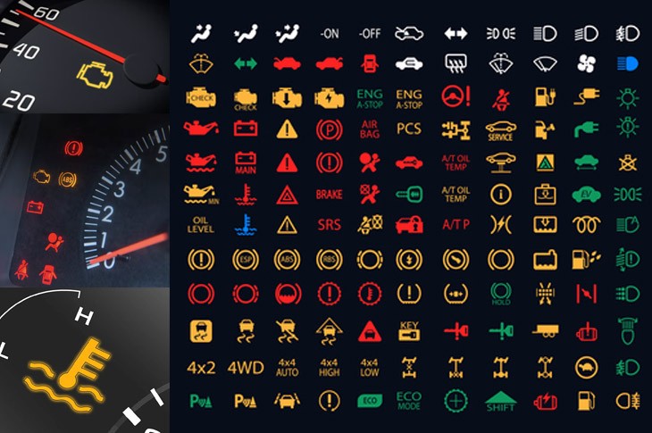 علائم هشدار داشبورد خودرو